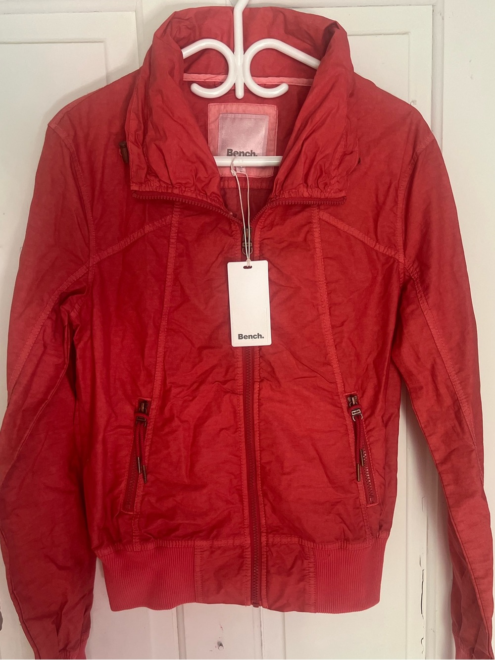 Bench Red Women's Lightweight Full-Zip Jacket